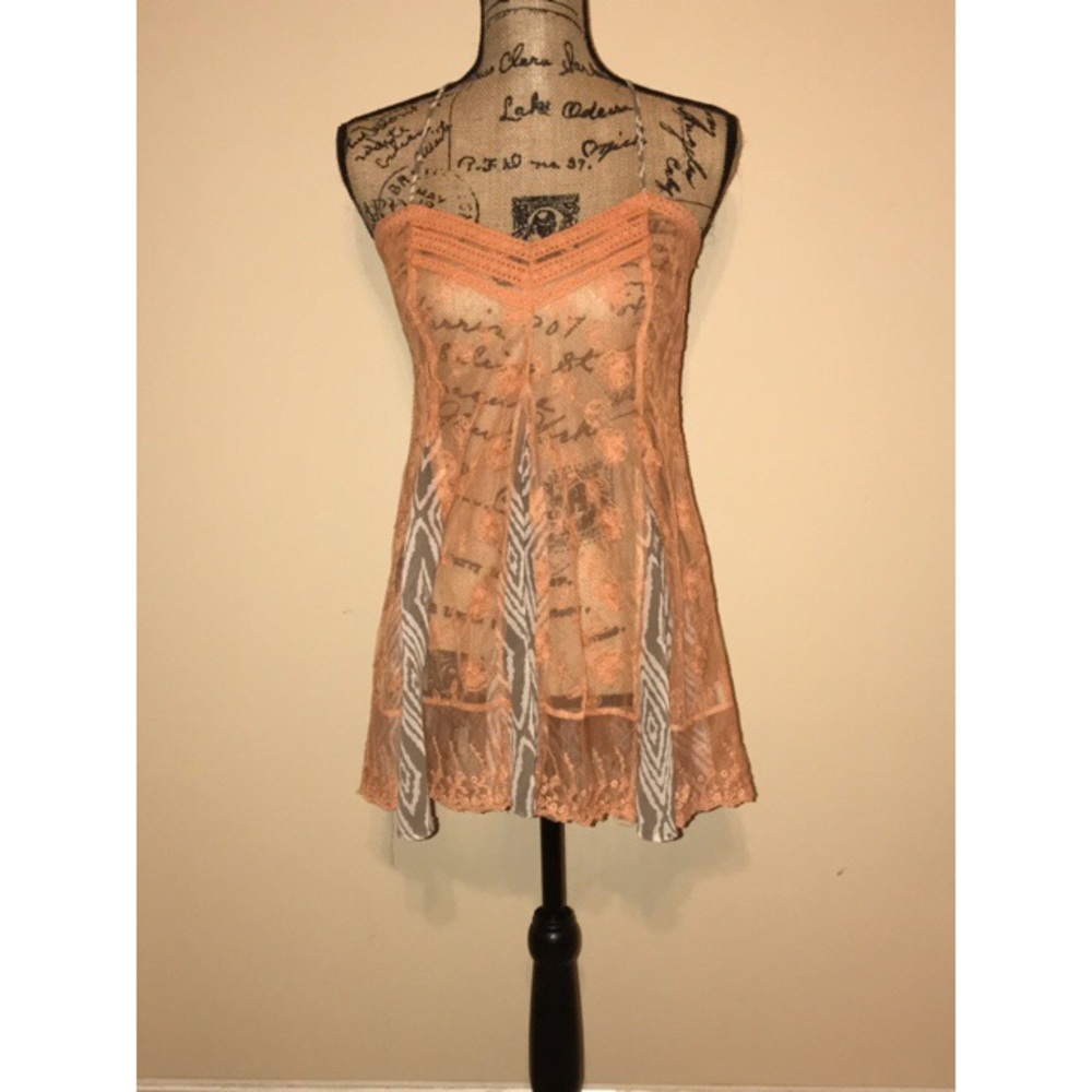 Strappy sheer tank